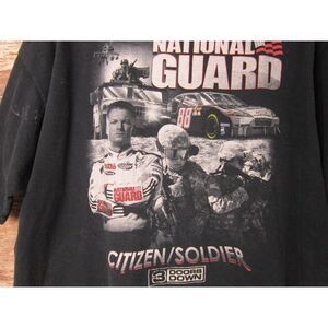 Chase‎ Authentics Men's 2XL Black National Guard NASCAR T-Shirt Citizen SOLDIER
